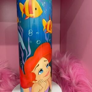 Colorful Young Ariel and Fish Tumbler